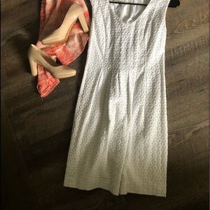 White fully lined Dress